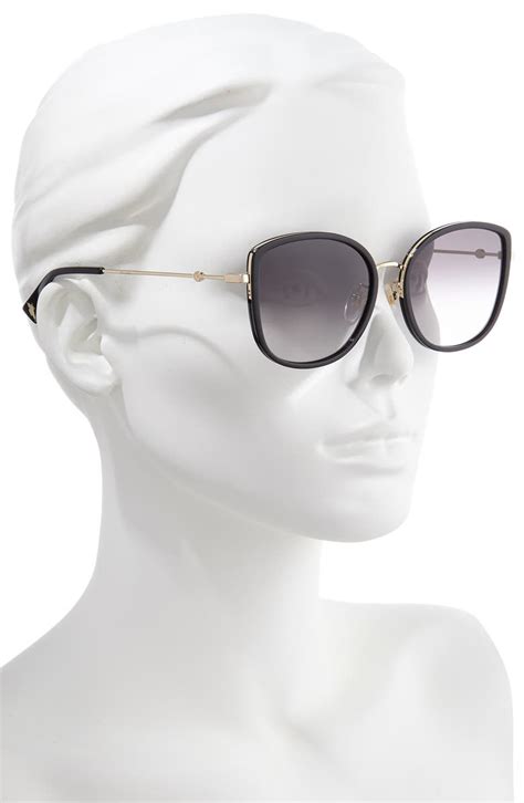 gucci modified cat eye 56mm sunglasses|Gucci cat eye glasses frames.